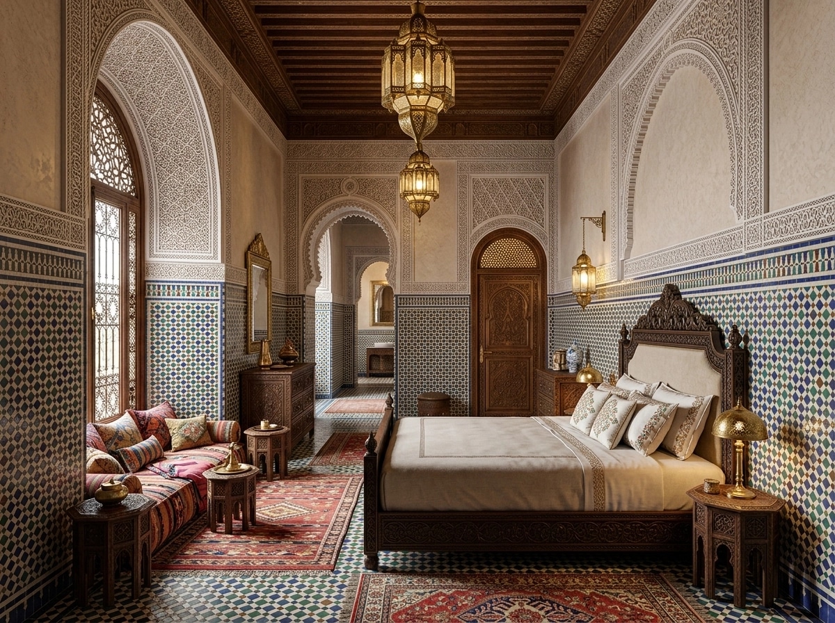 Interior design in Arabian / Moroccan style — Bedroom by GenRoom AI