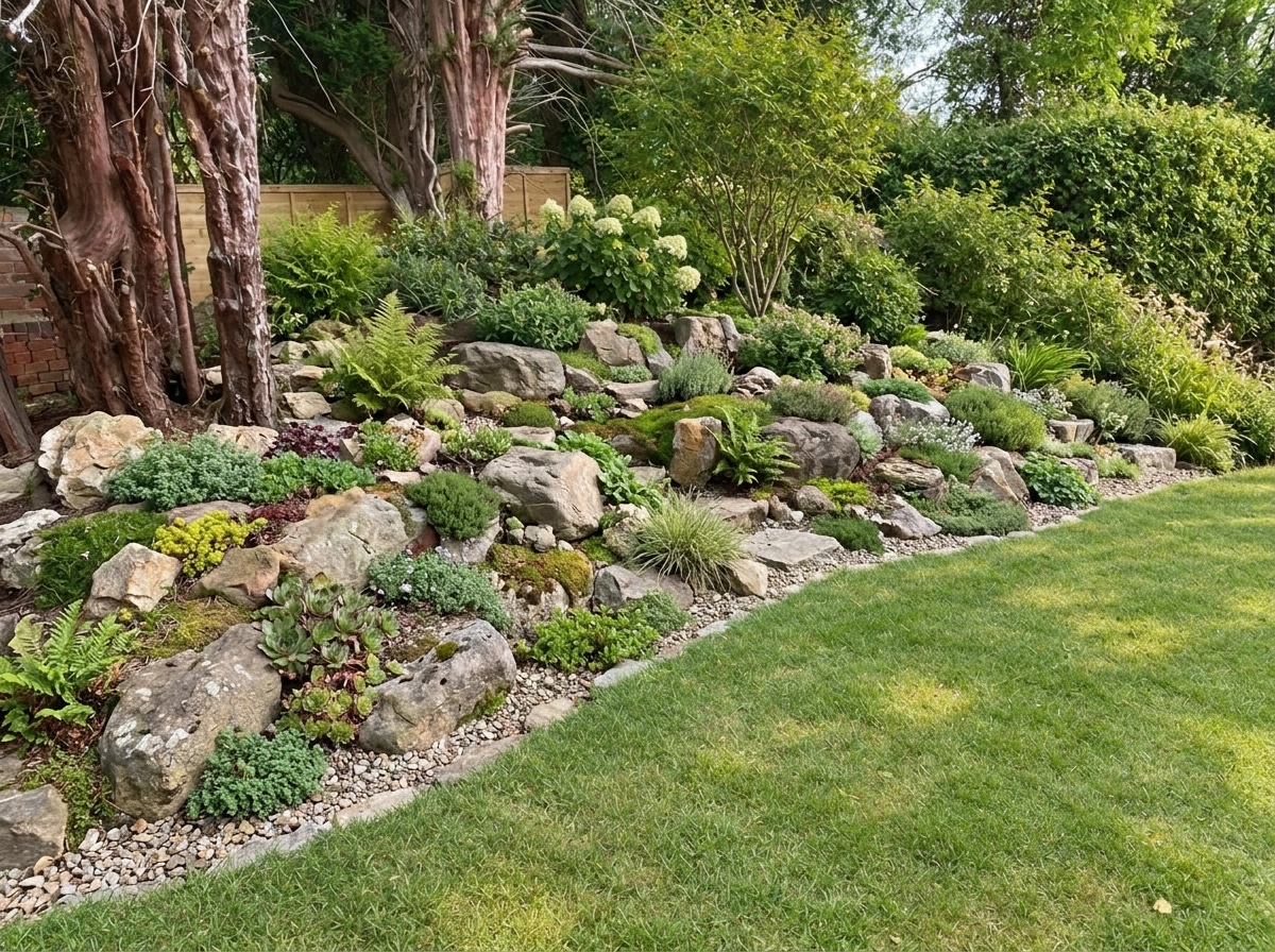 Landscape design in English Cottage Garden style — Yard by GenRoom AI