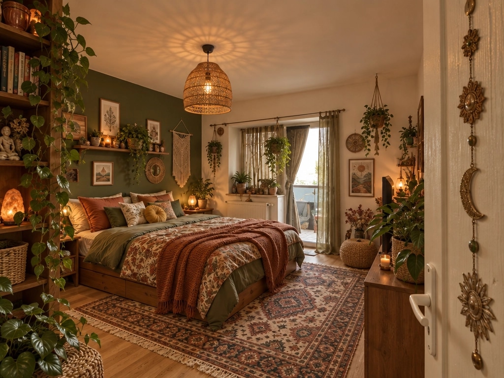 Interior design in Bohemian style — Bedroom by GenRoom AI