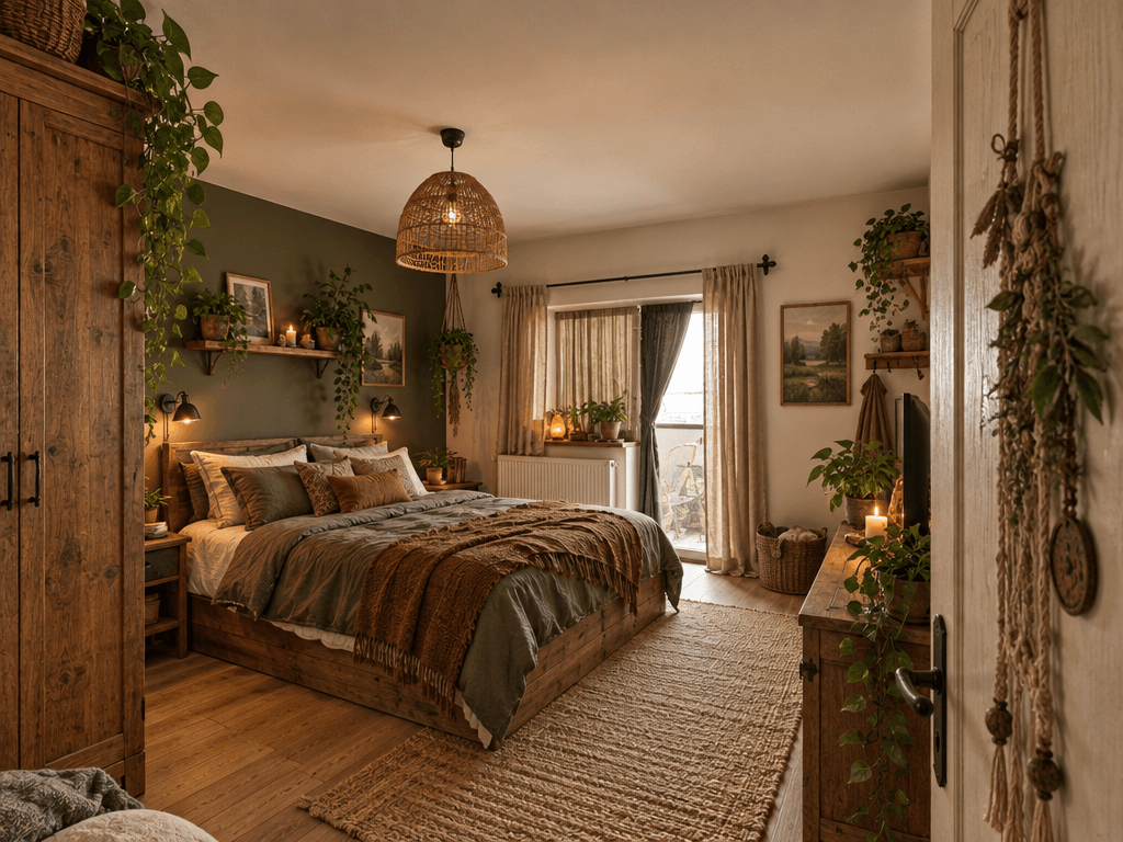 Design d'intérieur en style Rustic — Chambre par GenRoom AI