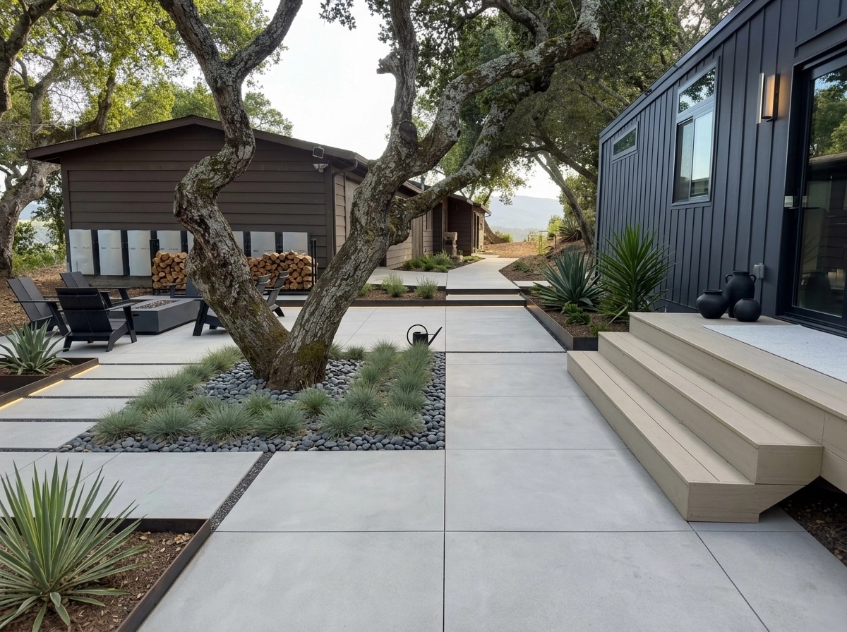 Landscape design in Minimalist Yard style — Yard by GenRoom AI