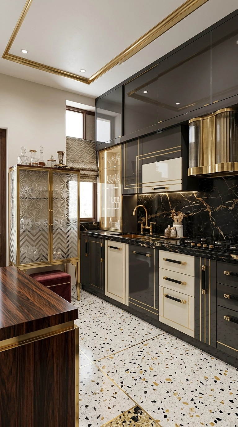 Art Deco Kitchen design — interior photo by GenRoom AI