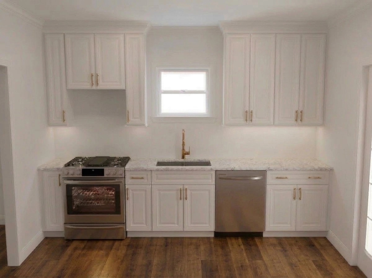 Kitchen interior in Transitional style — photo by GenRoom AI