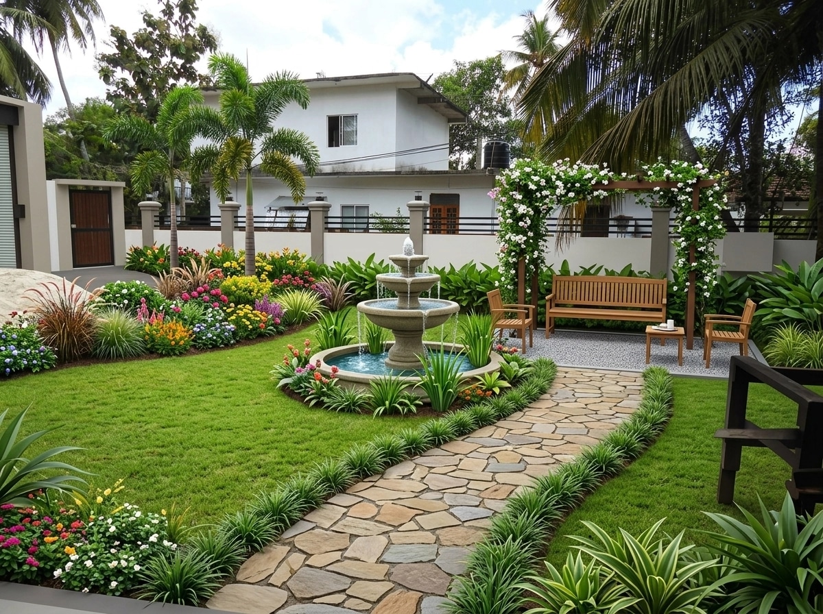 Yard design in no_style style — photo by GenRoom AI