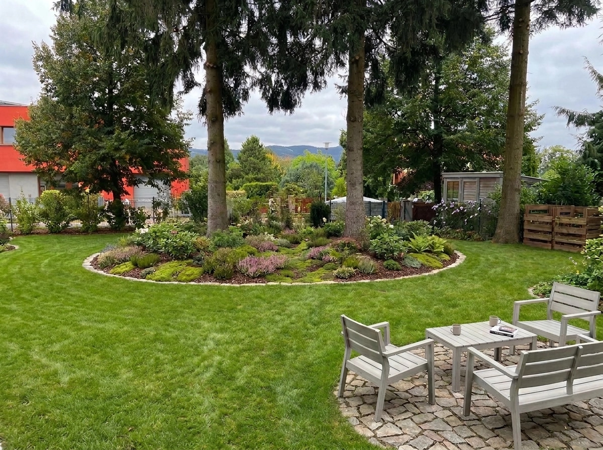 Landscape design in Scandinavian Garden style — Yard by GenRoom AI