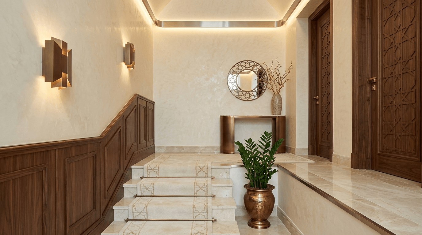Hallway interior in no_style style — photo by GenRoom AI