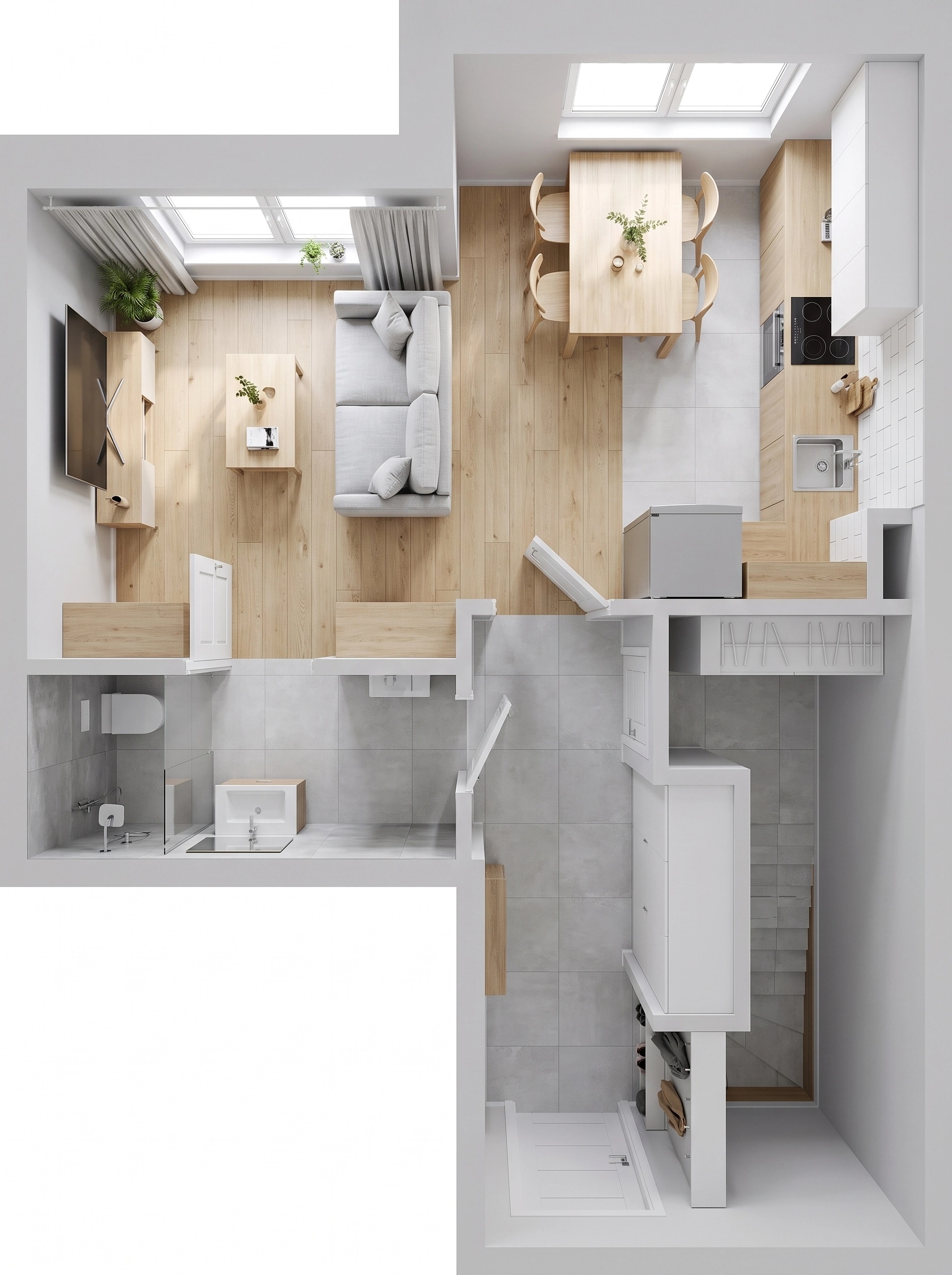 Scandinavian Living Room design — interior photo by GenRoom AI