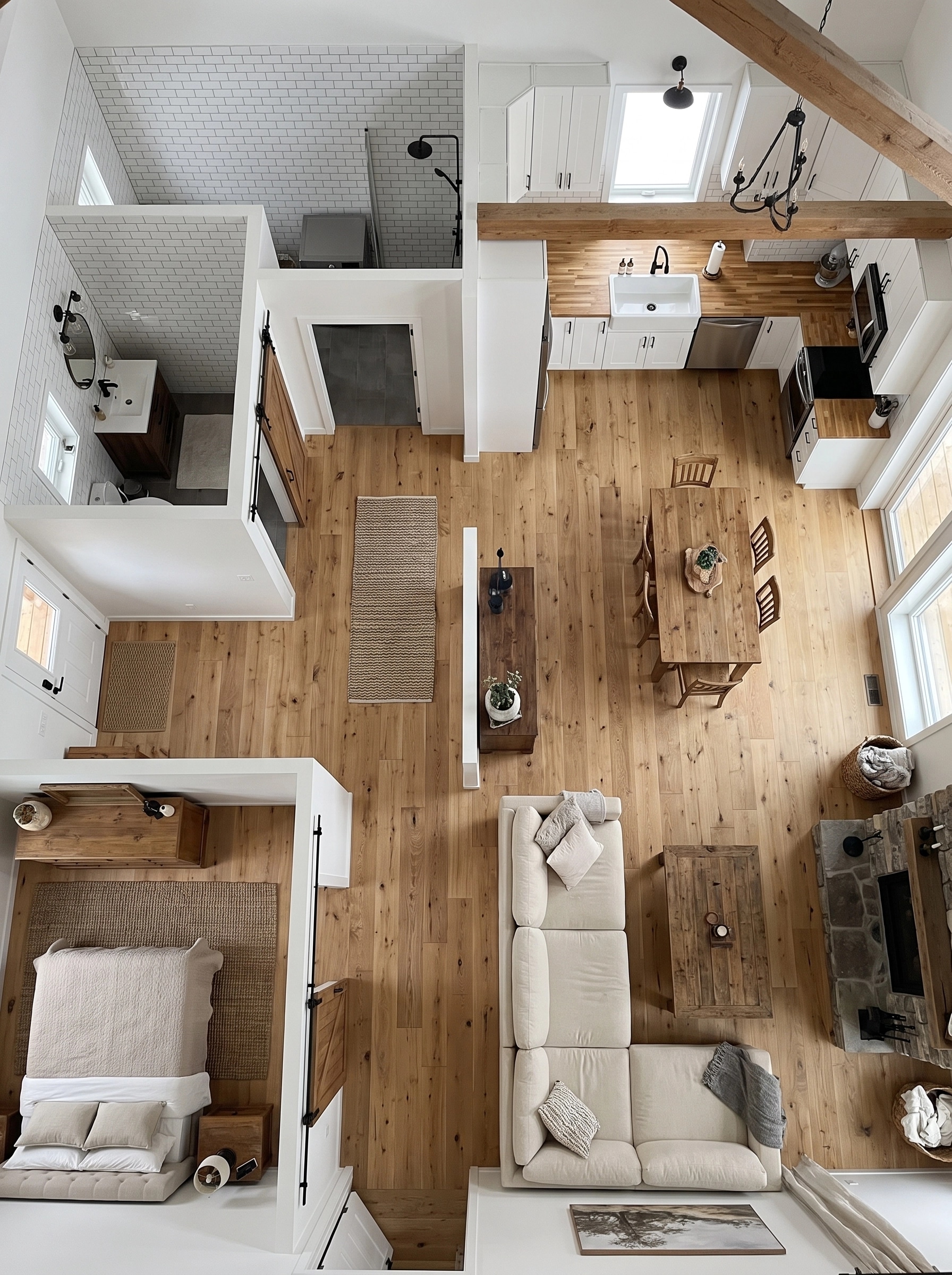Modern Farmhouse Living Room design — interior photo by GenRoom AI