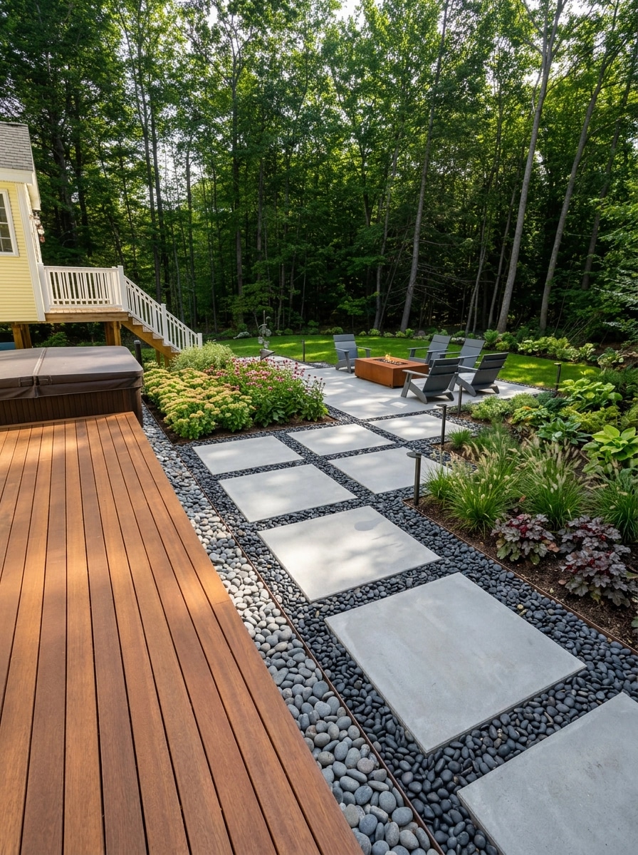 Landscape design in Contemporary Yard style — Yard by GenRoom AI
