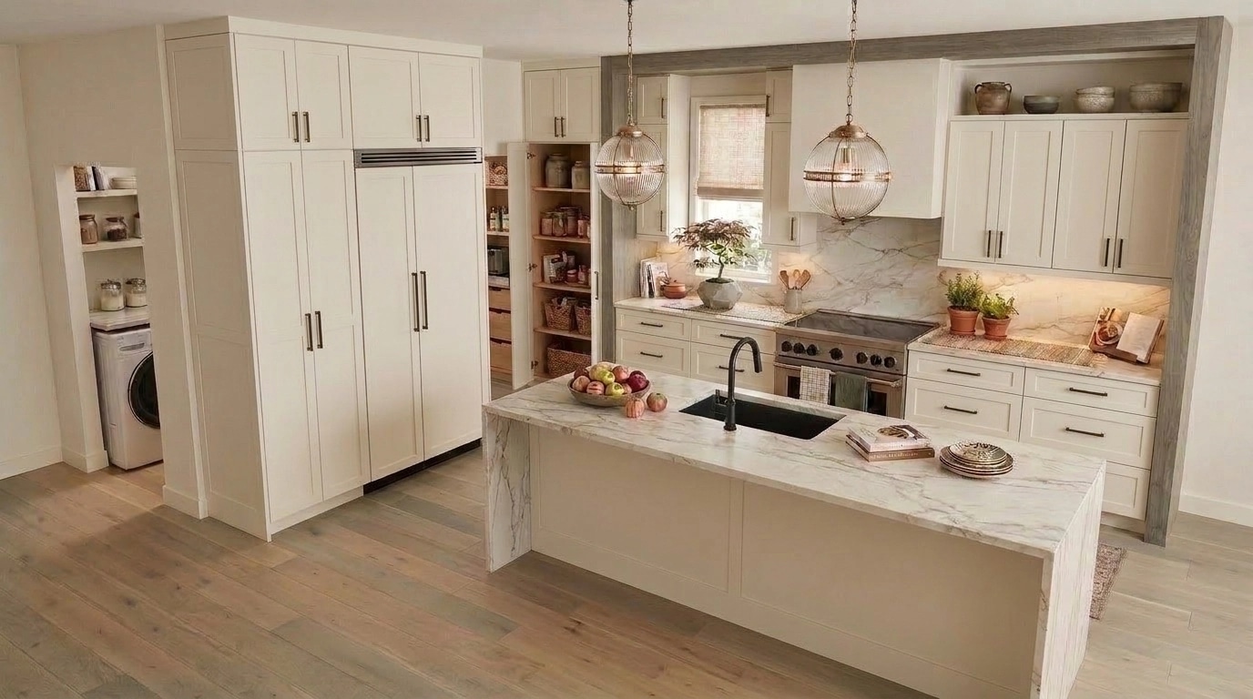 Interior design in Transitional style — Kitchen by GenRoom AI
