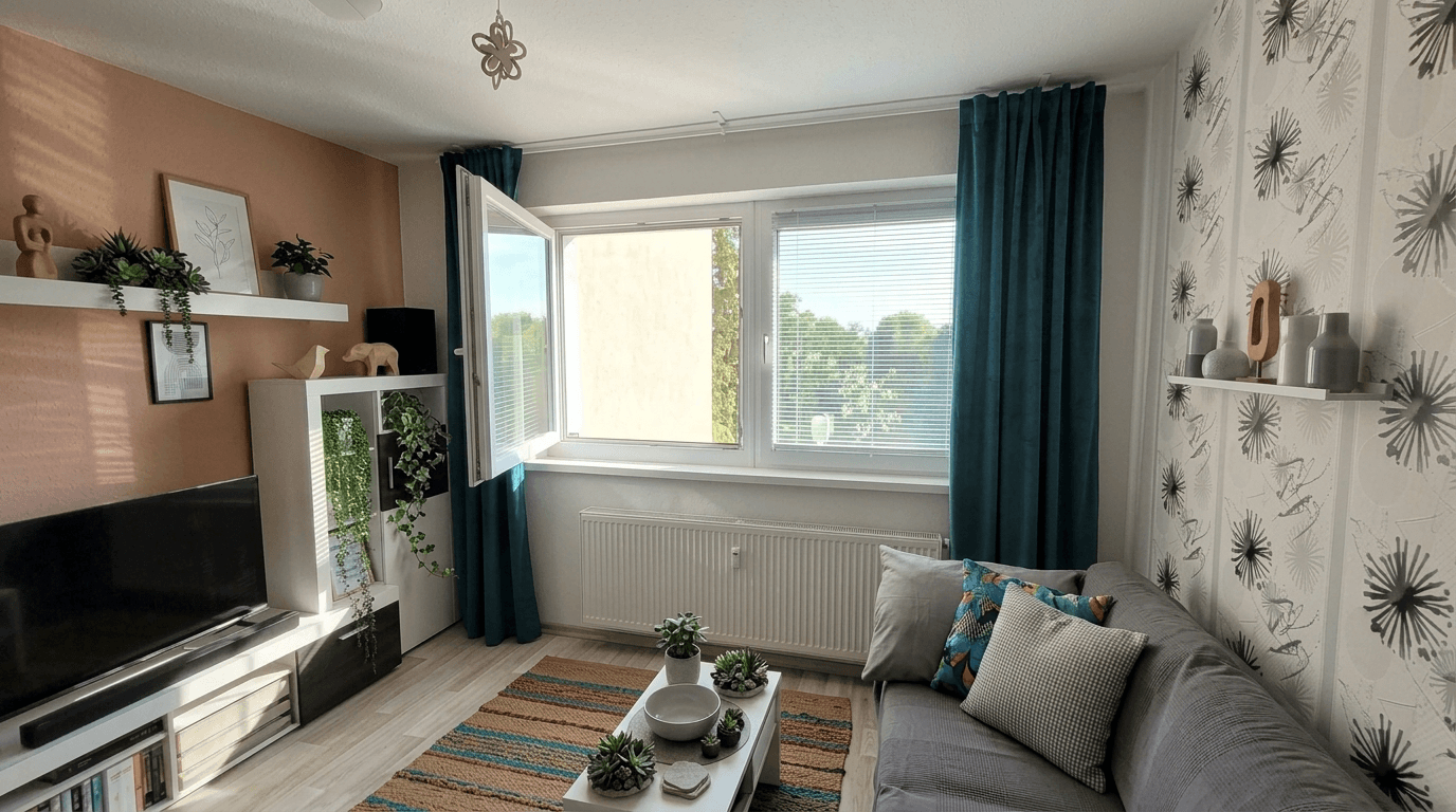 Design d'intérieur en style Scandinavian — Salon par GenRoom AI