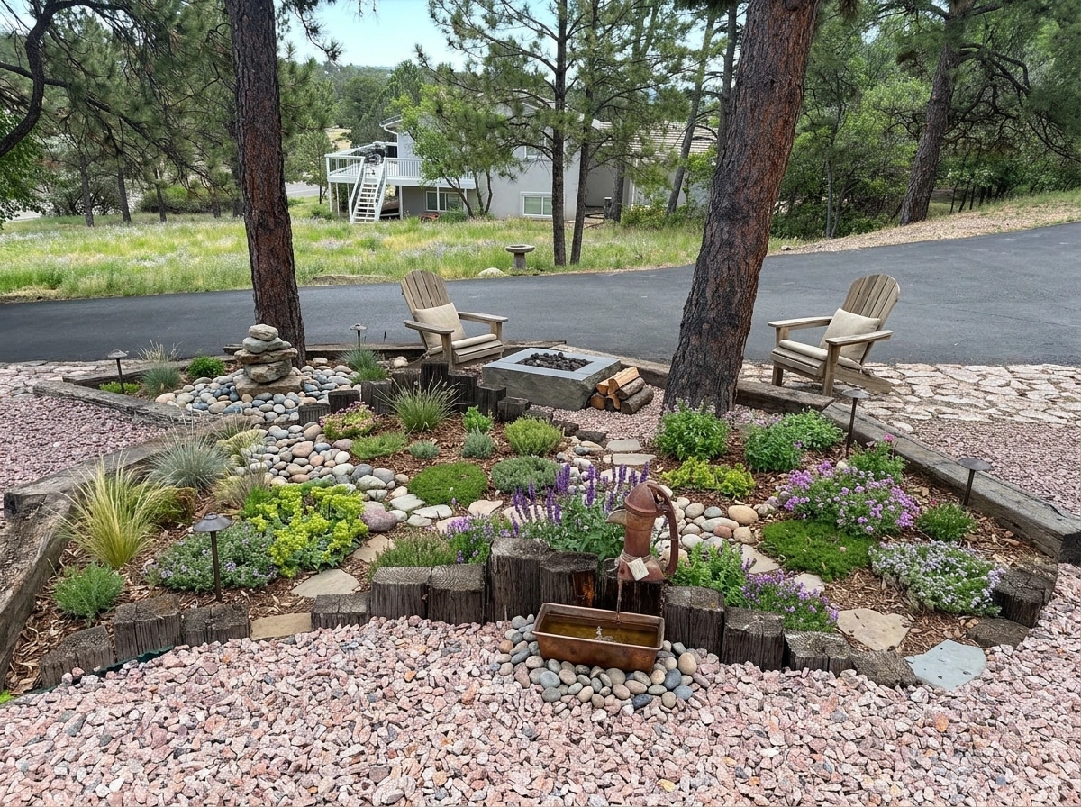 Landscape design in Eco Natural Garden style — Yard by GenRoom AI