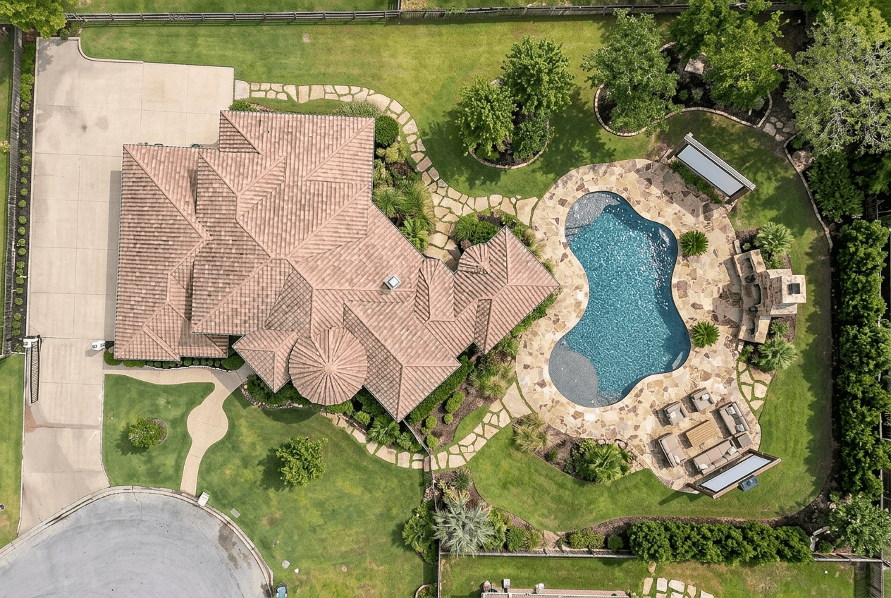 Yard design in no_style style — photo by GenRoom AI