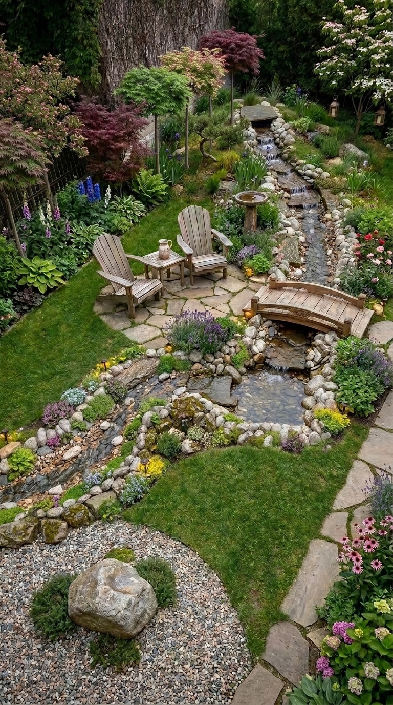 Country Rustic Garden Yard design — yard photo by GenRoom AI
