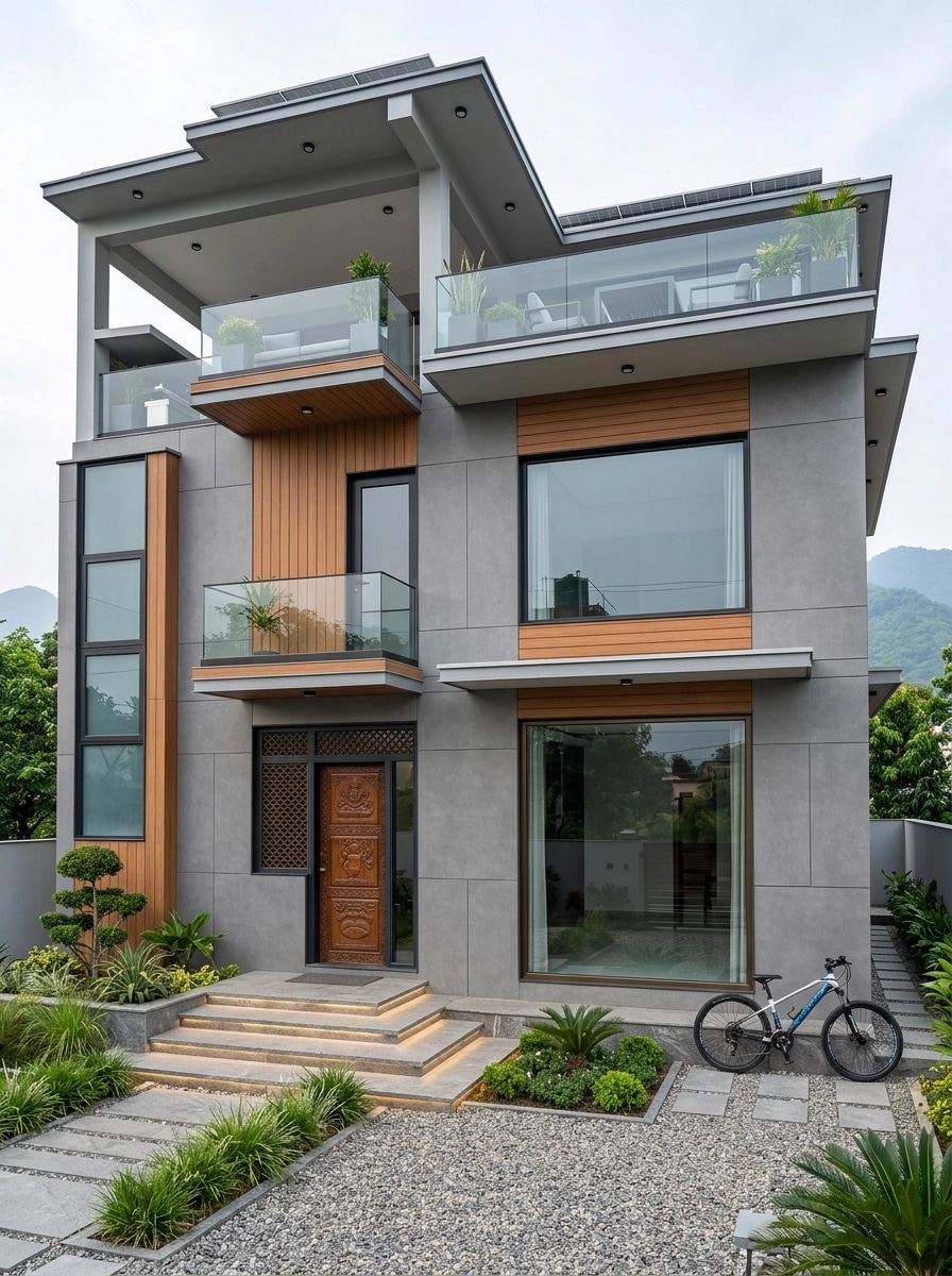 Contemporary Facade Facade design — facade photo by GenRoom AI
