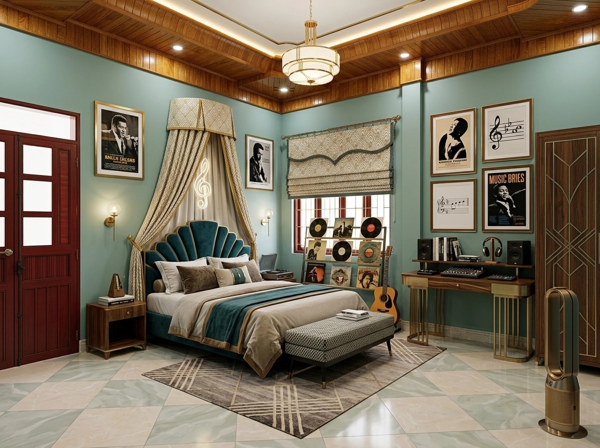Art Deco Bedroom design — interior photo by GenRoom AI
