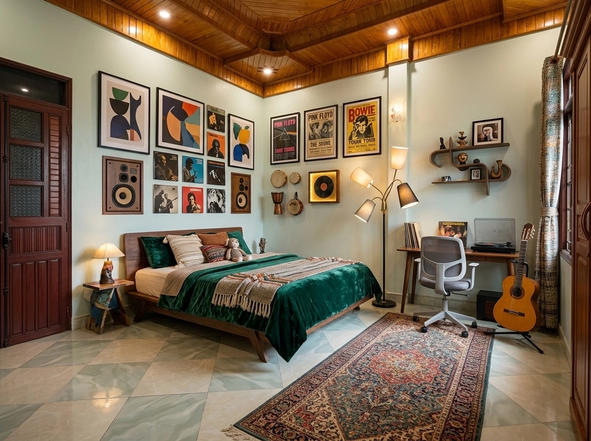Interior design in Eclectic style — Bedroom by GenRoom AI