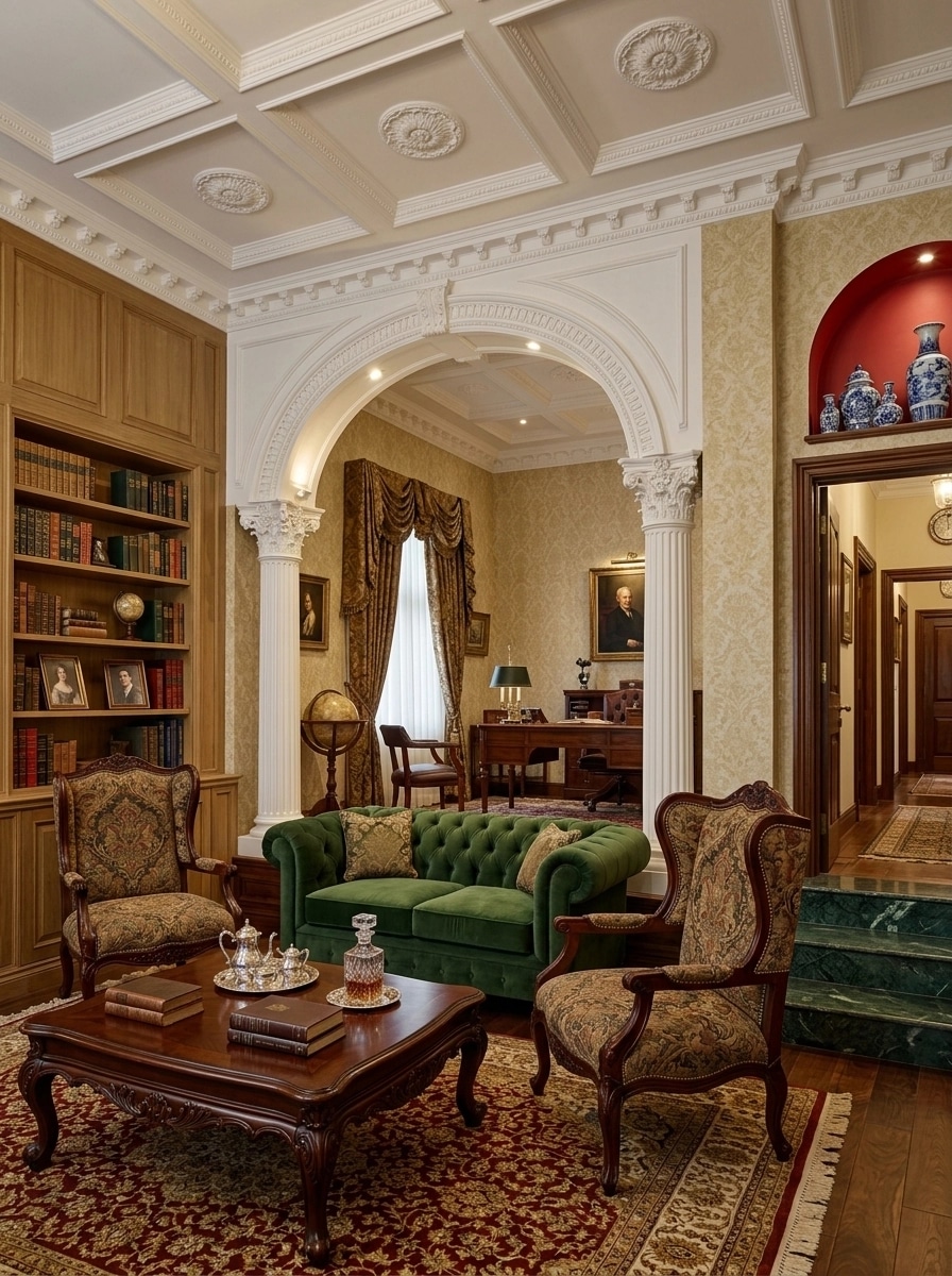 Interior design in British style — Living Room by GenRoom AI