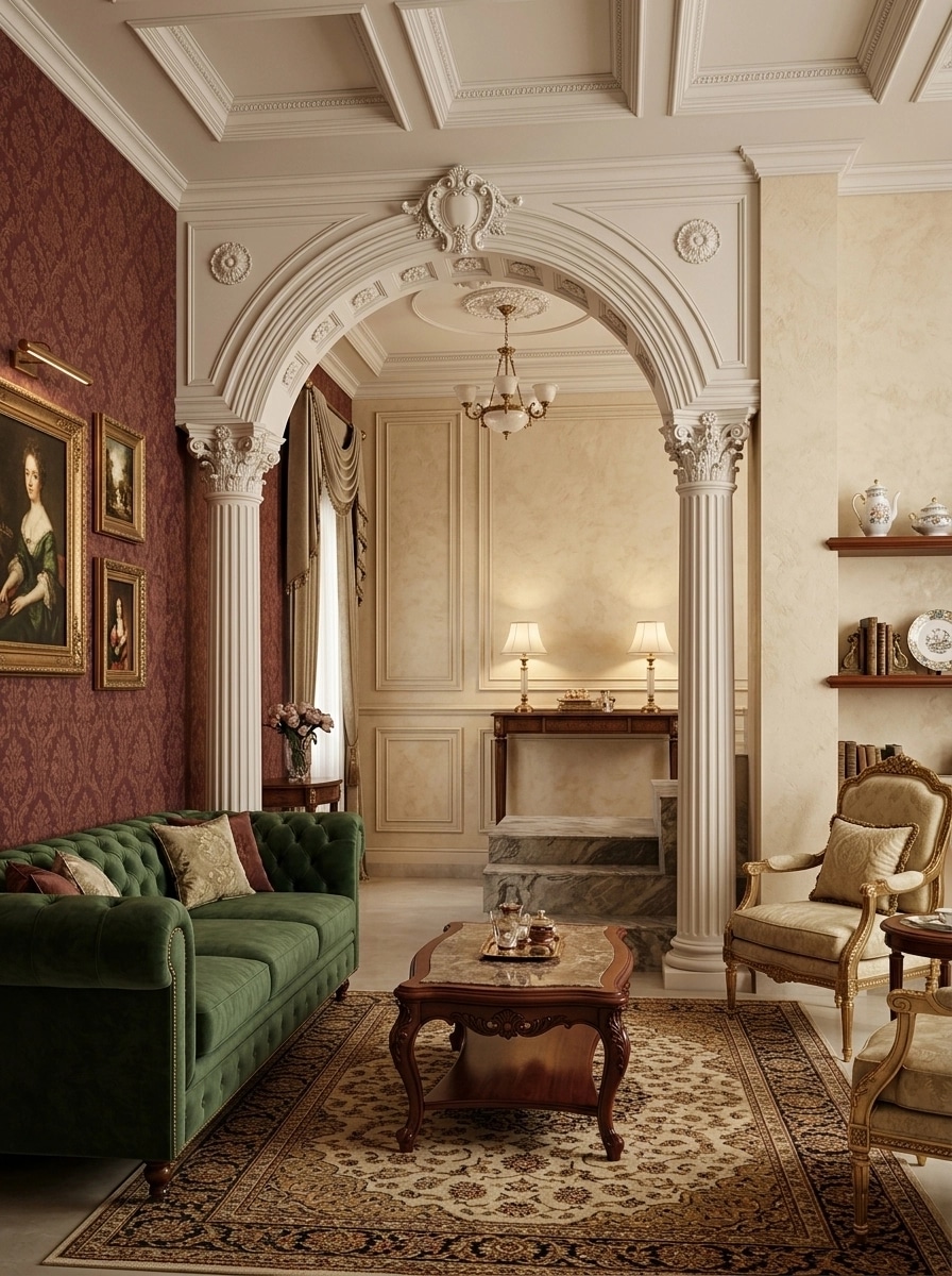 Interior design in Classic style — Living Room by GenRoom AI