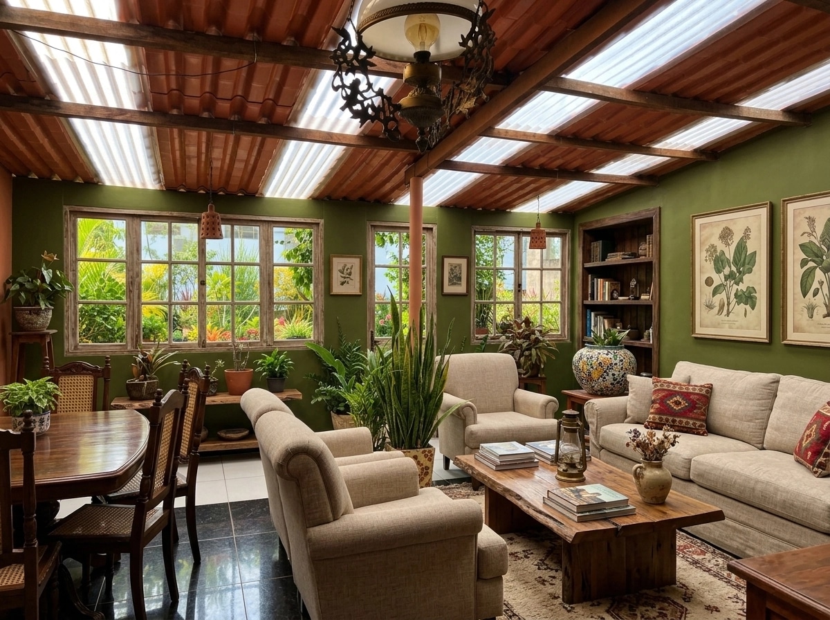 Interior design in Rustic style — Living Room by GenRoom AI