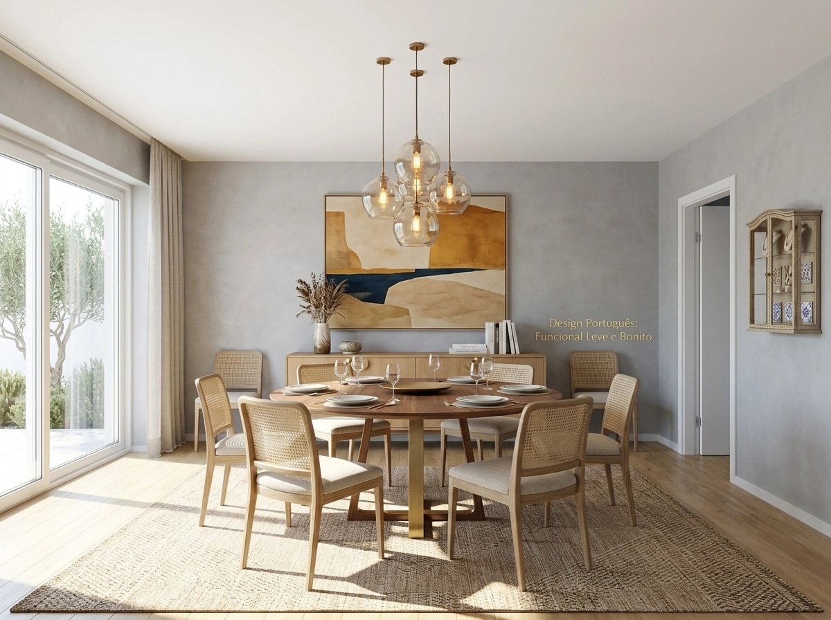 Interior design in Portuguese Modern style — dining_room by GenRoom AI