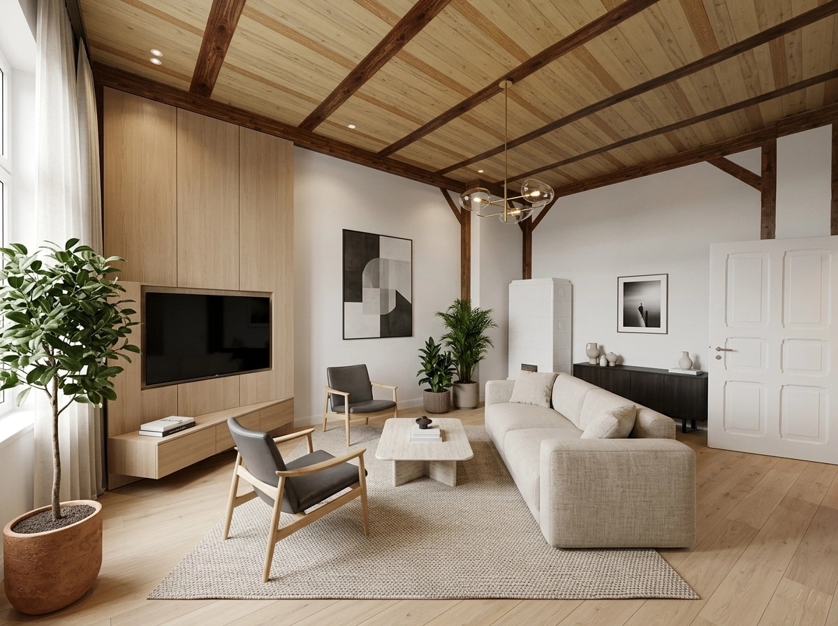 Minimalism Living Room design — interior photo by GenRoom AI