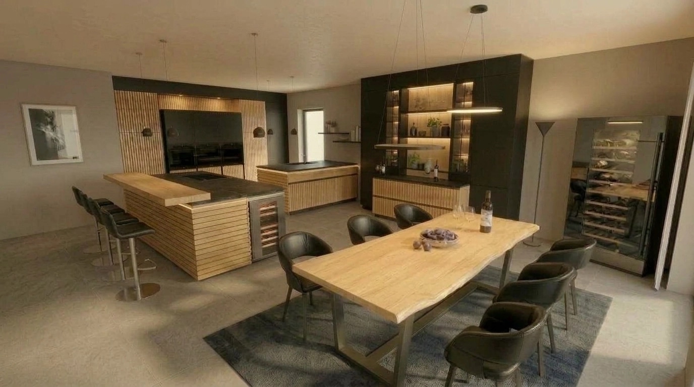 Kitchen interior in no_style style — photo by GenRoom AI
