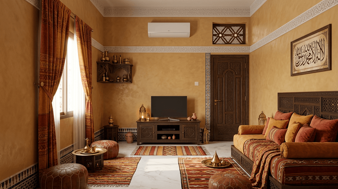 Interior design in Arabian / Moroccan style — Bedroom by GenRoom AI