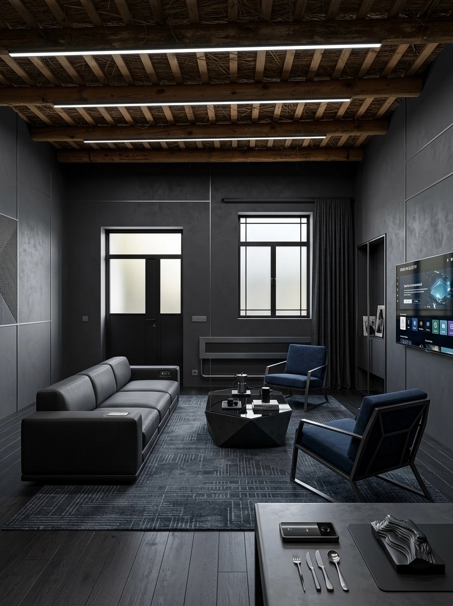 Blacktec Salon design — interior photo by GenRoom AI