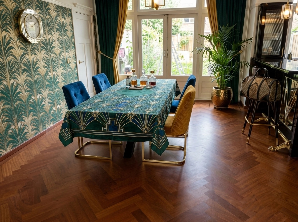 Interior design in Art Deco style — dining_room by GenRoom AI