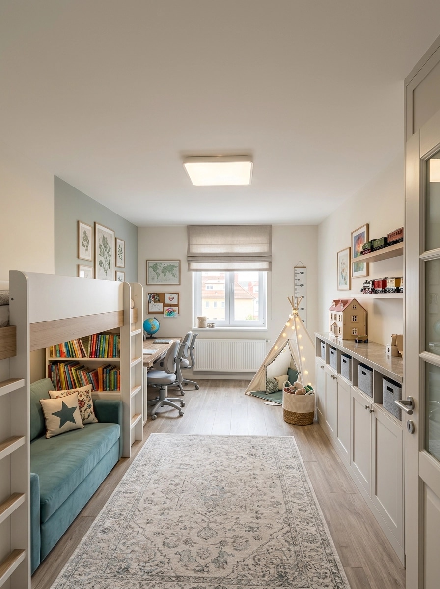 Interior design in Transitional style — Kids Room by GenRoom AI
