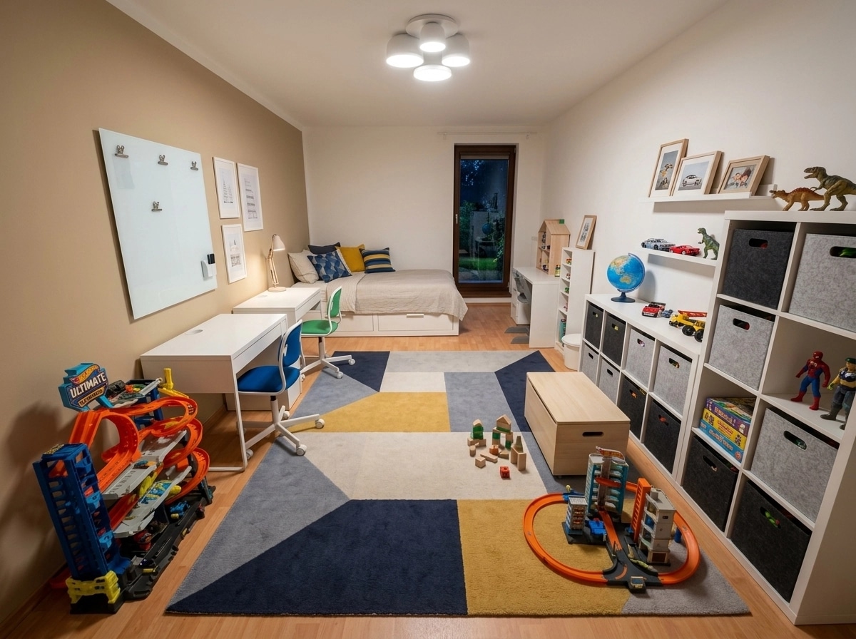 Contemporary Kids Room design — interior photo by GenRoom AI