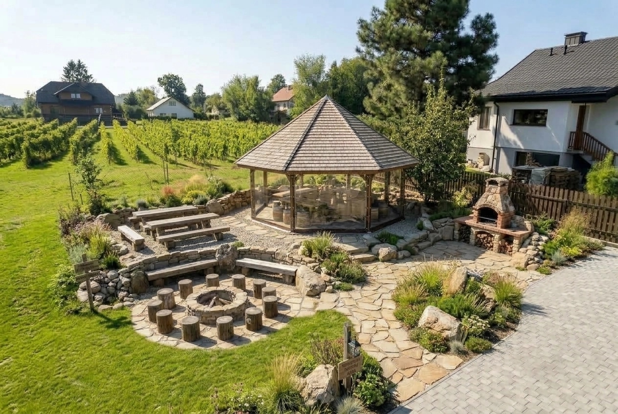 Landscape design in Eco Natural Garden style — Yard by GenRoom AI
