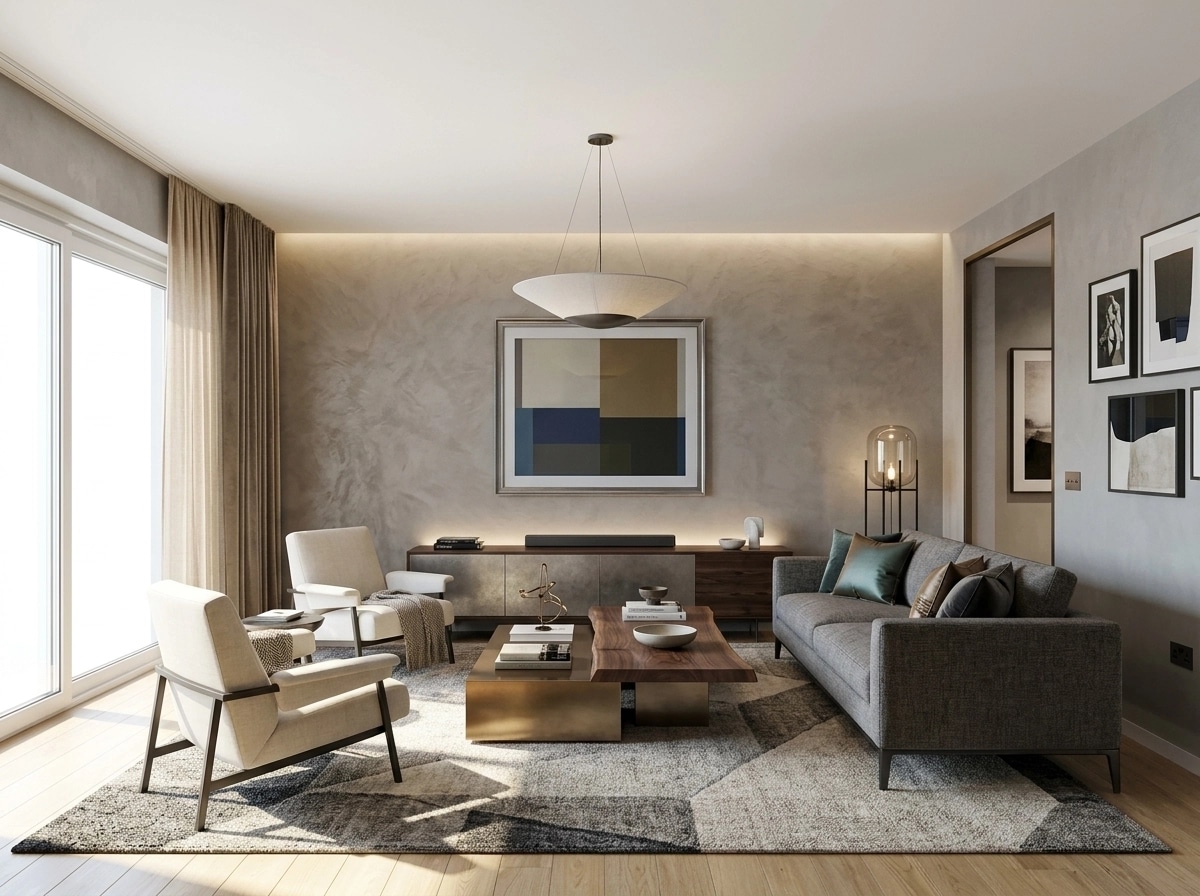 Interior design in Contemporary style — Living Room by GenRoom AI