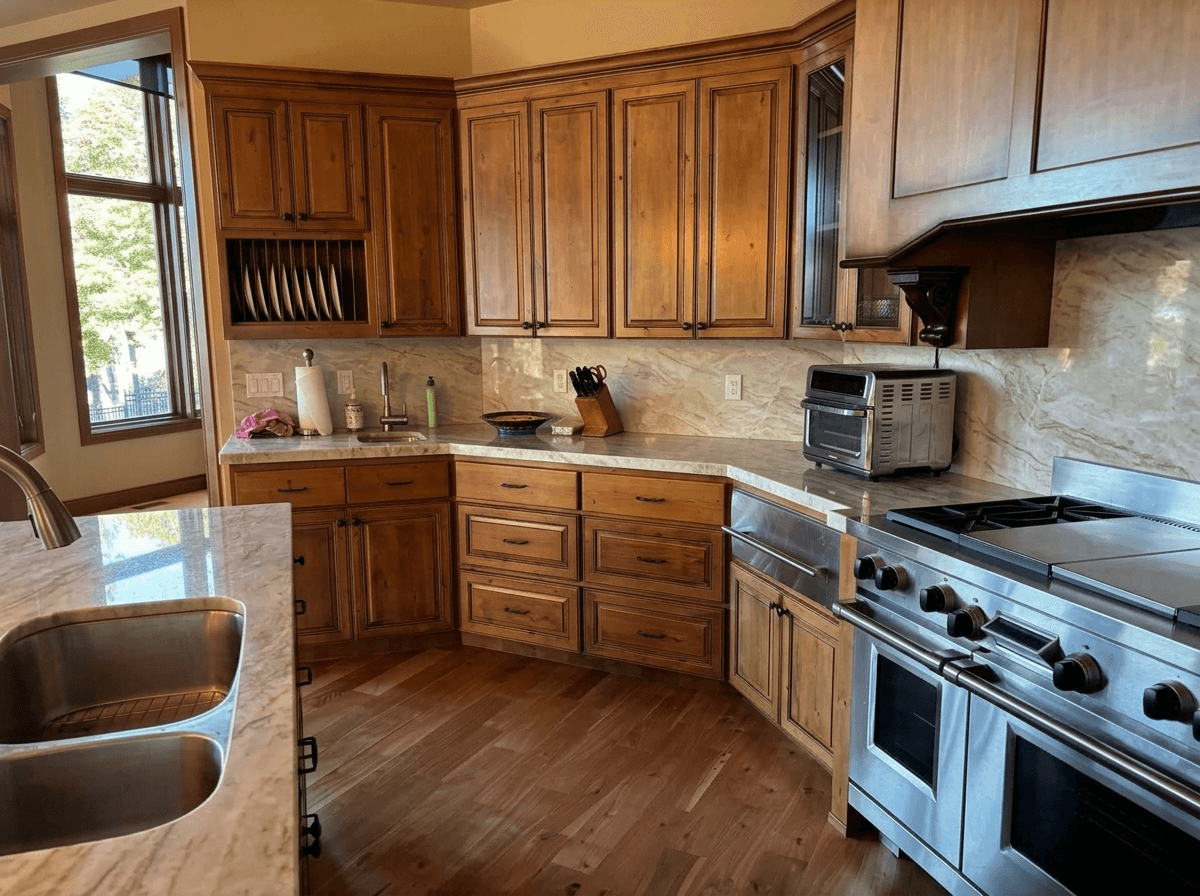 Kitchen interior in no_style style — photo by GenRoom AI