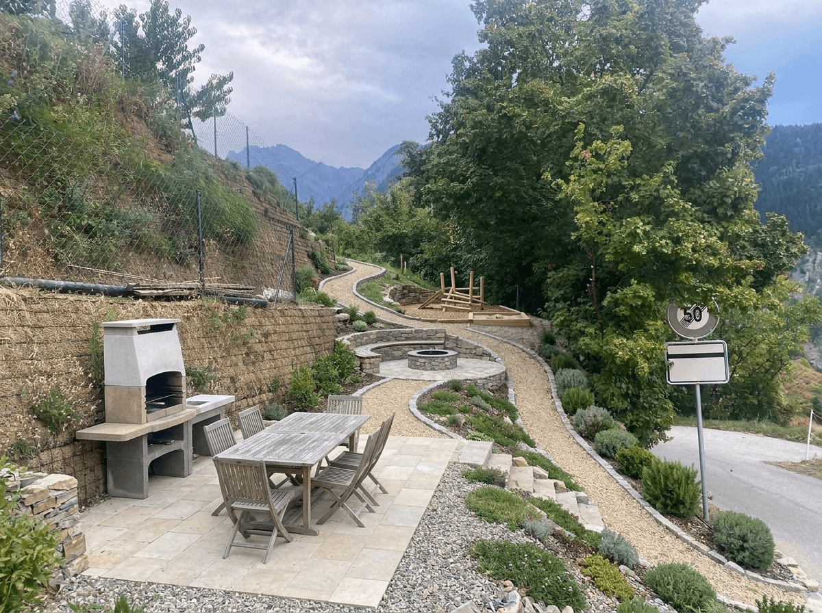 Yard design in no_style style — photo by GenRoom AI