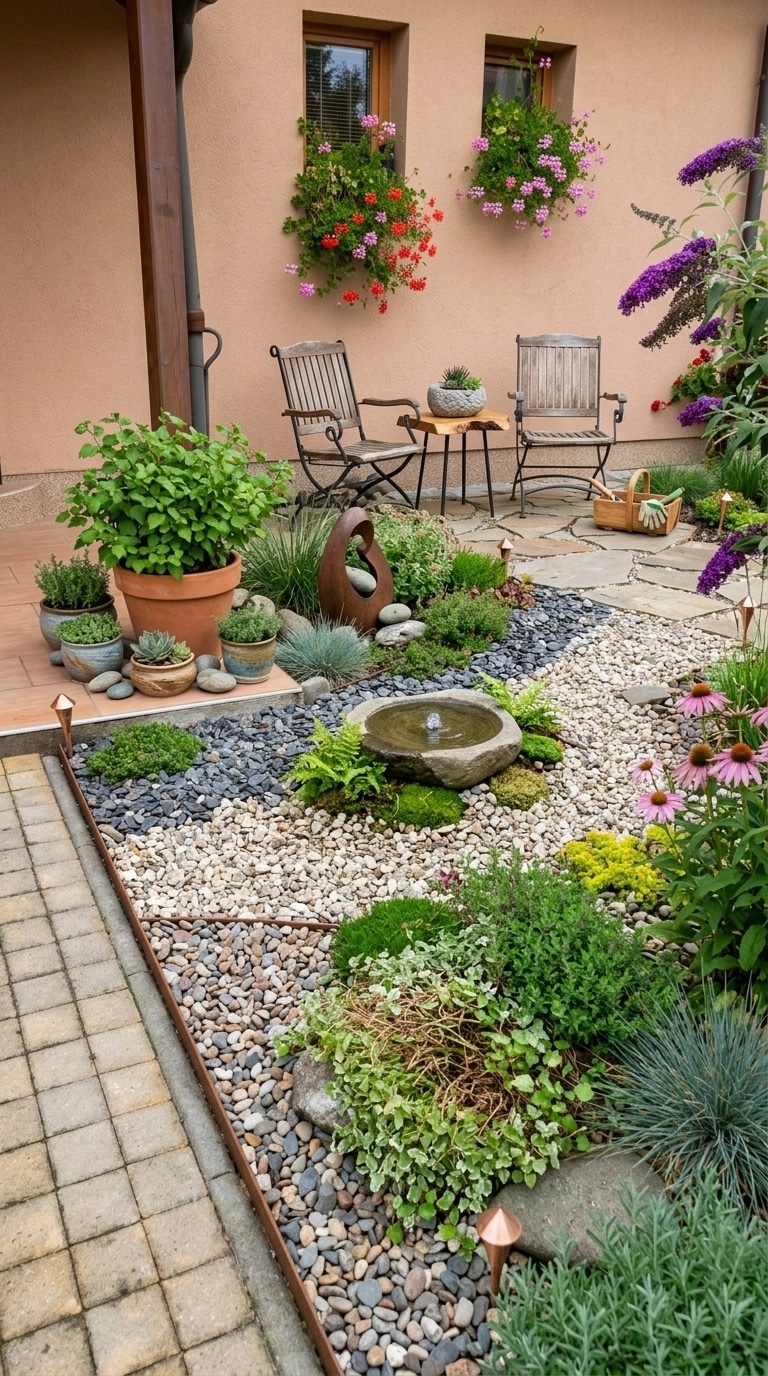 Landscape design in Eco Natural Garden style — Yard by GenRoom AI
