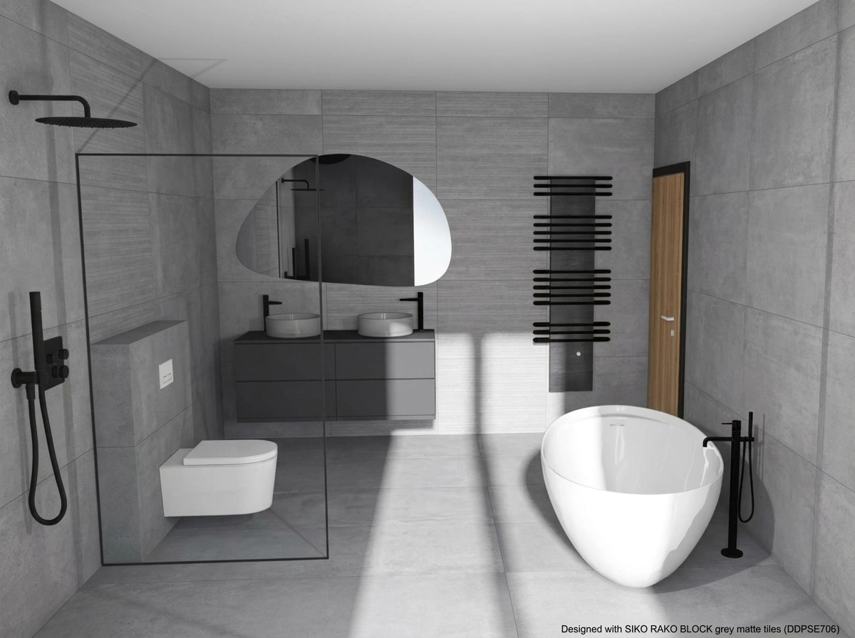 Bathroom interior in no_style style — photo by GenRoom AI