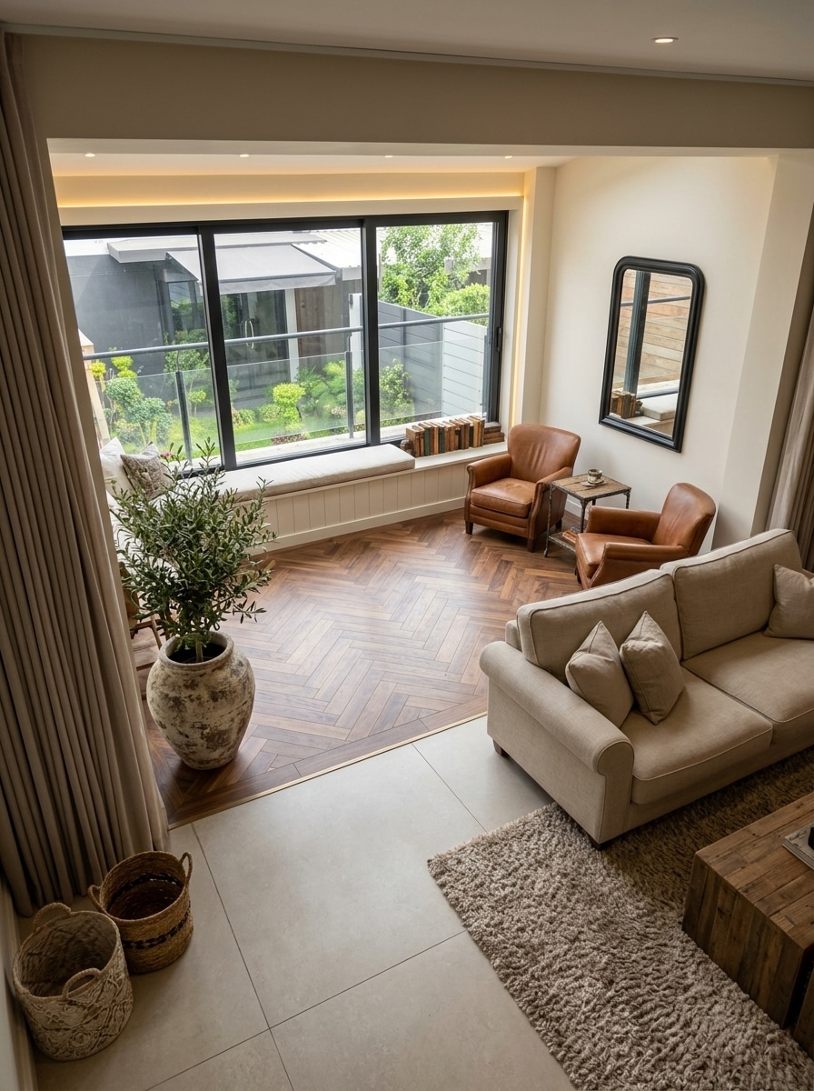 Modern Farmhouse Living Room design — interior photo by GenRoom AI