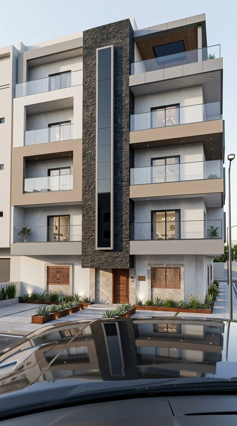 Contemporary Facade Facade design — facade photo by GenRoom AI