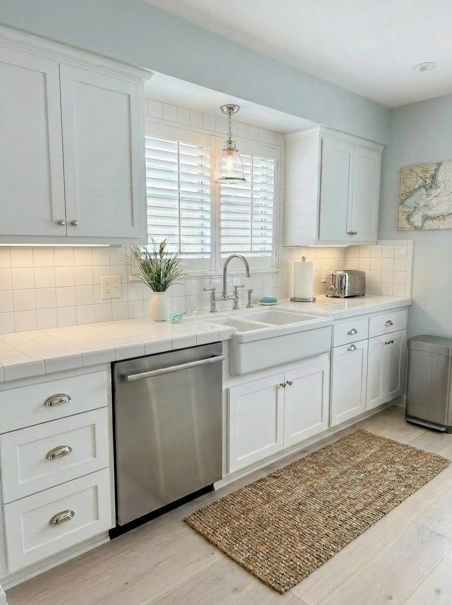 Interior design in Coastal / Hamptons style — Kitchen by GenRoom AI