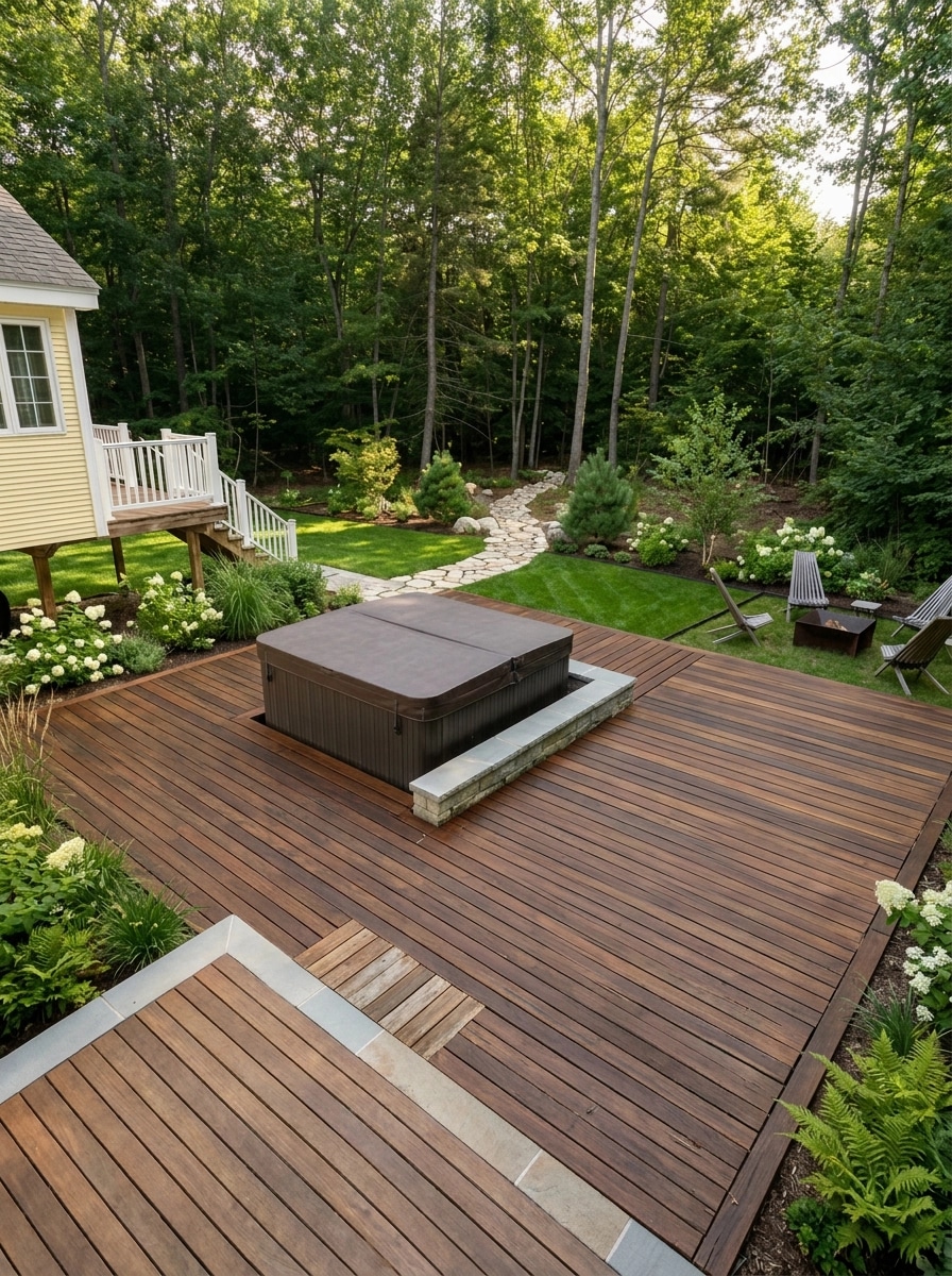 Landscape design in Scandinavian Garden style — Yard by GenRoom AI