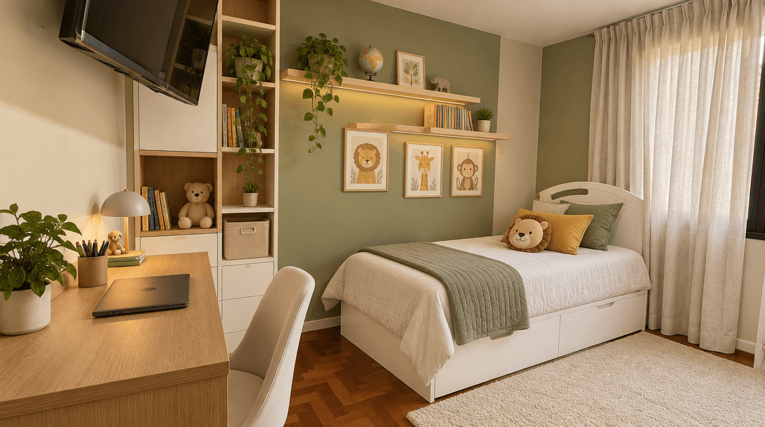 Interior design in Minimalism style — Kids Room by GenRoom AI
