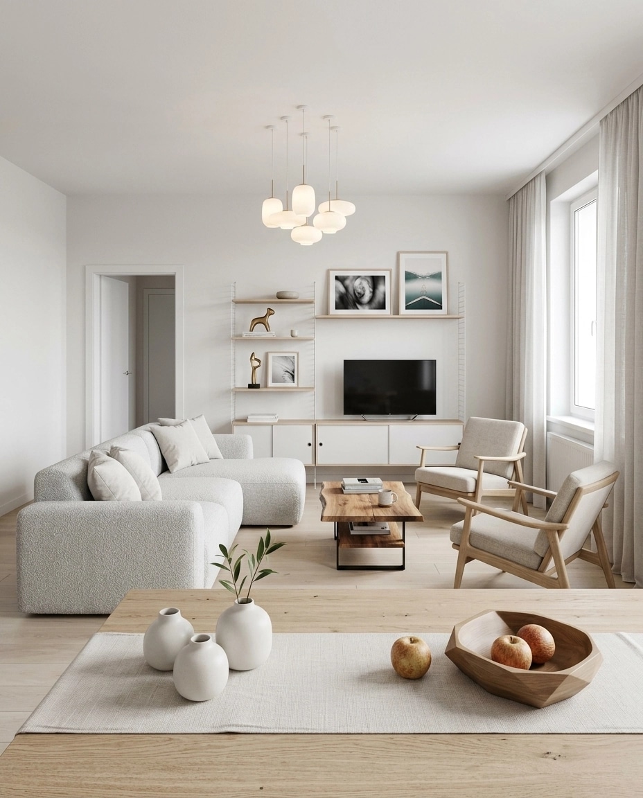 Scandinavian Living Room design — interior photo by GenRoom AI
