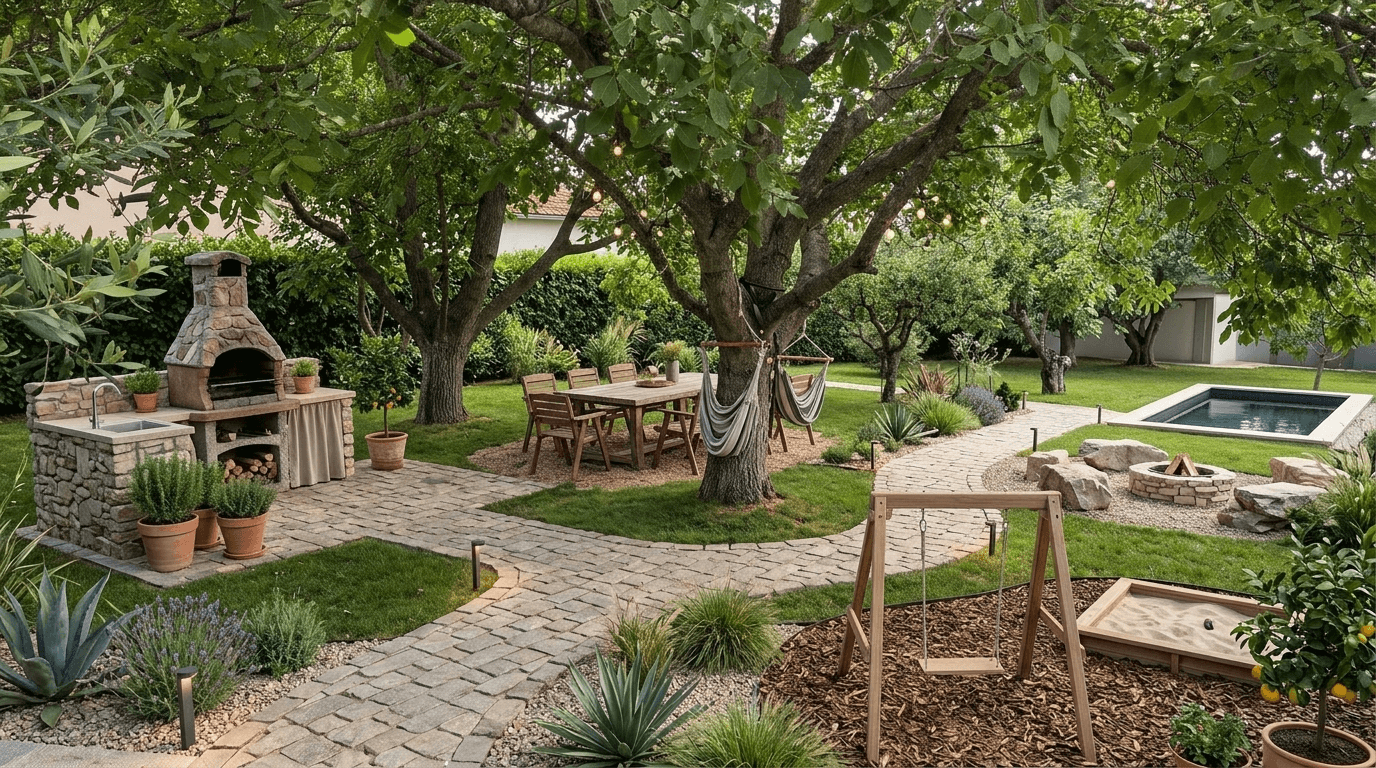 Yard design in no_style style — photo by GenRoom AI