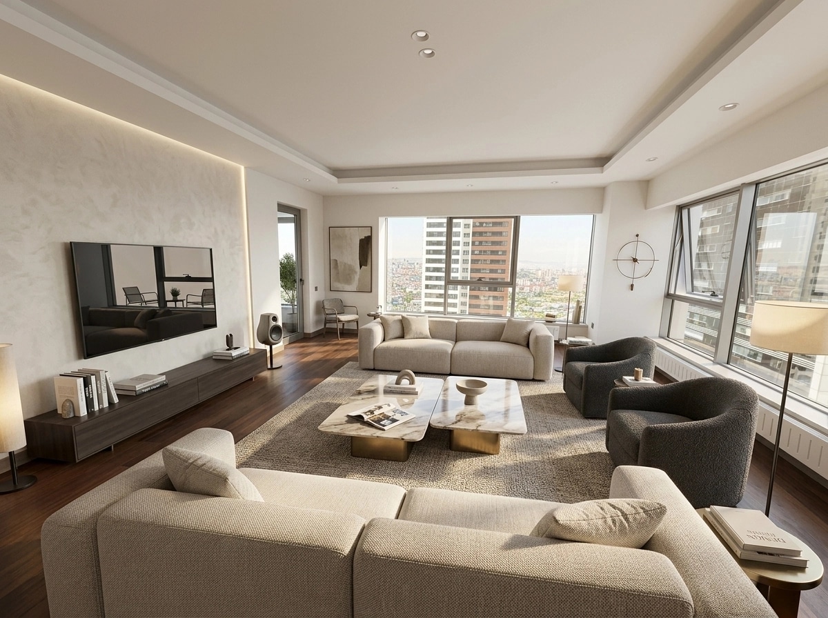 Interior design in Contemporary style — Living Room by GenRoom AI