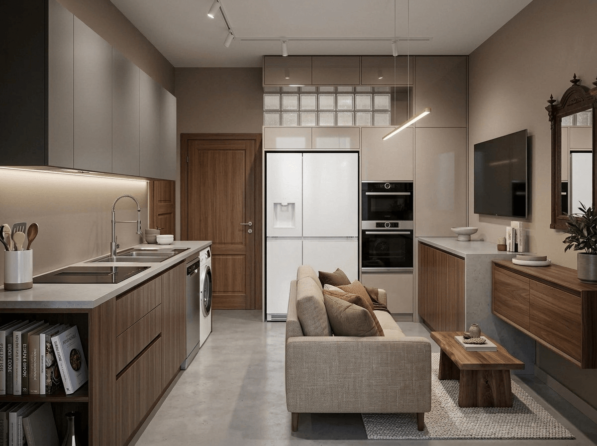 Contemporary Kitchen design — interior photo by GenRoom AI