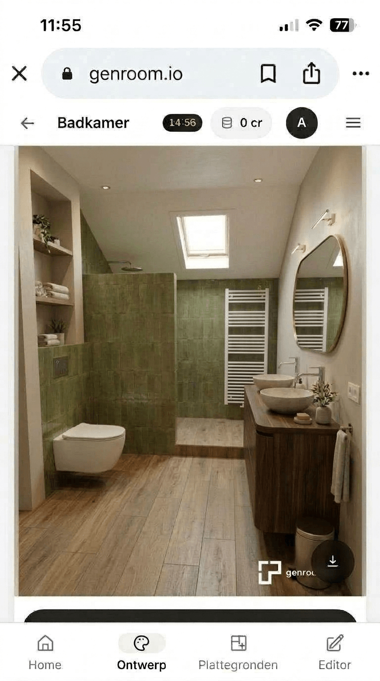 Bathroom interior in no_style style — photo by GenRoom AI