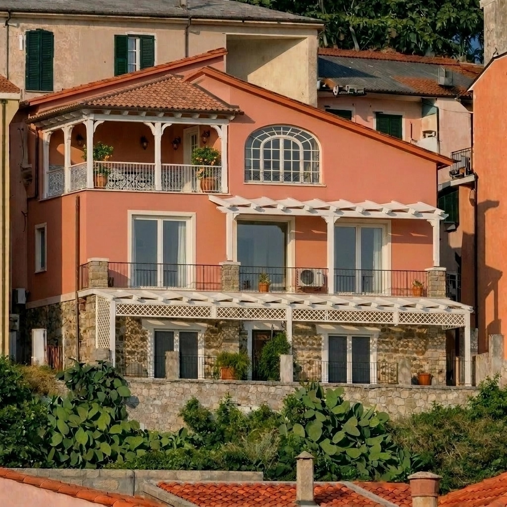 Facade design in Italian Villa Facade style — Facade by GenRoom AI