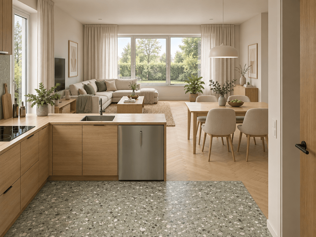 Scandinavian غرفة المعيشة design — interior photo by GenRoom AI